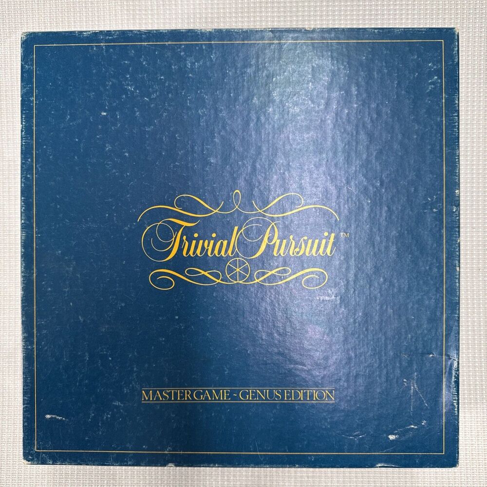 Vintage 1981 Trivial Pursuit Master Game Genus Edition - Complete Original 80s